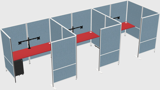 Flexible panel system with privacy