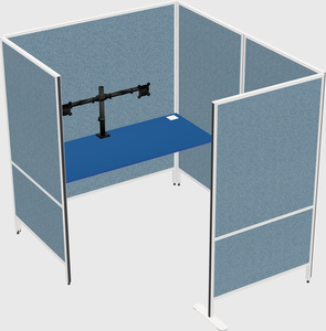 Flexible panel system with privacy