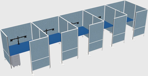 Flexible panel system with privacy