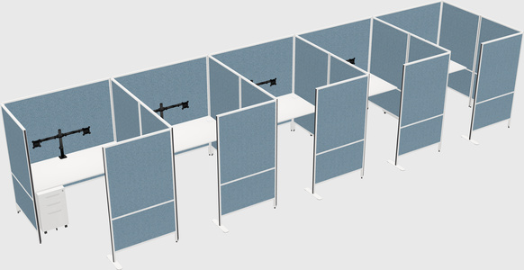 Flexible panel system with privacy