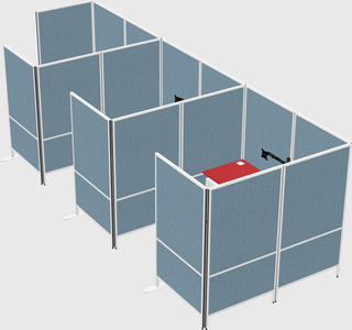 Flexible panel system with privacy