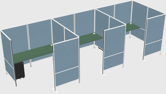 Flexible panel system with privacy