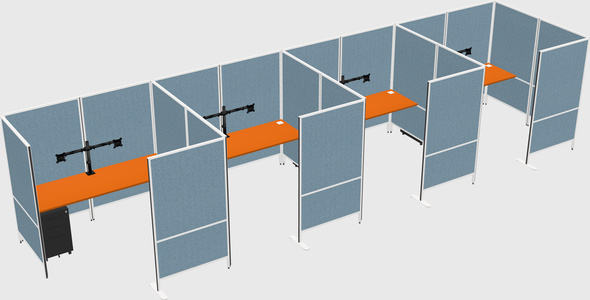 Flexible panel system with privacy