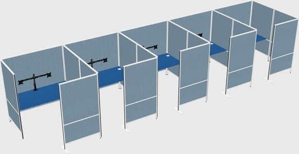 Flexible panel system with privacy