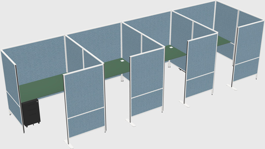Flexible panel system with privacy