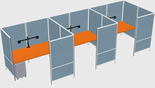Flexible panel system with privacy
