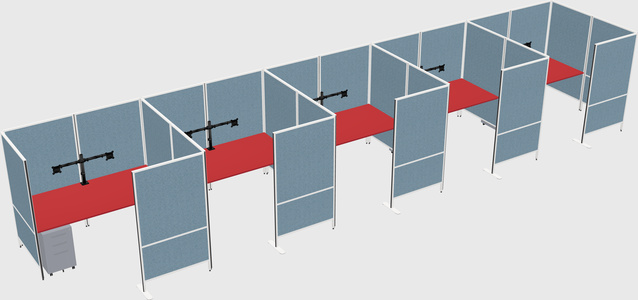 Flexible panel system with privacy