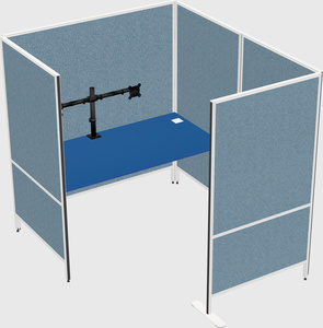 Flexible panel system with privacy