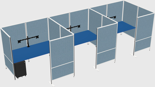 Flexible panel system with privacy