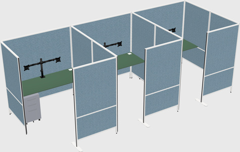 Flexible panel system with privacy