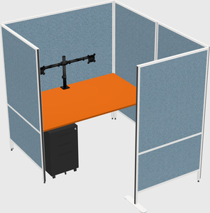 Flexible panel system with privacy