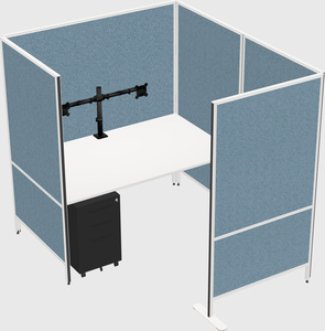 Flexible panel system with privacy