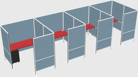 Flexible panel system with privacy