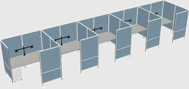 Flexible panel system with privacy
