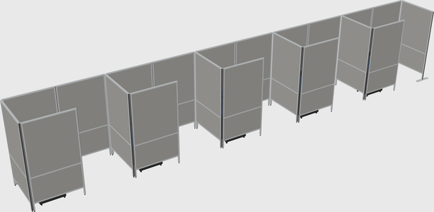 Small private panel system