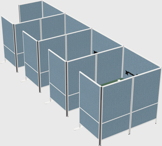 Flexible panel system with privacy