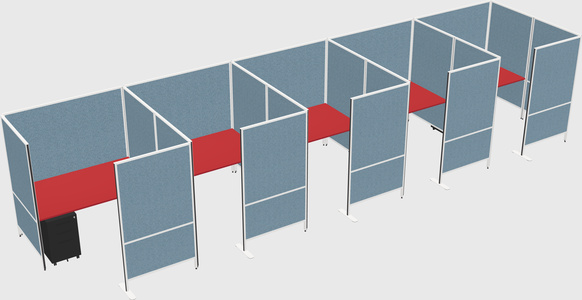 Flexible panel system with privacy
