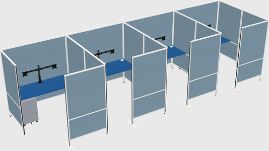 Flexible panel system with privacy