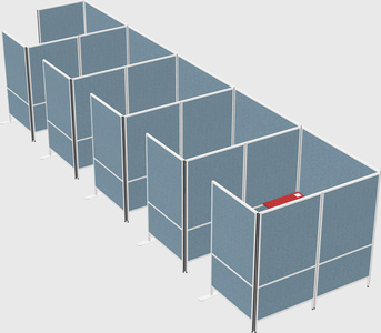 Flexible panel system with privacy