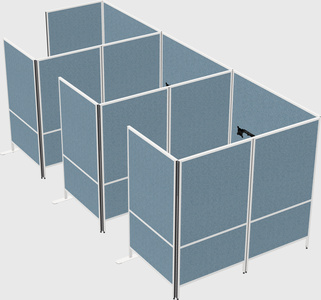 Flexible panel system with privacy