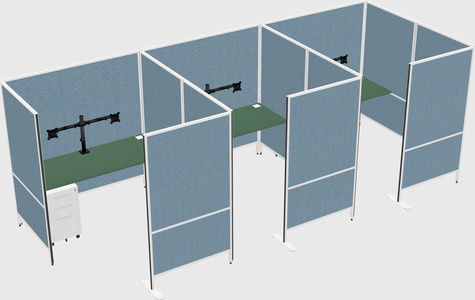 Flexible panel system with privacy