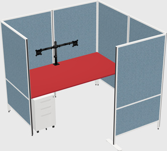 Flexible panel system with privacy
