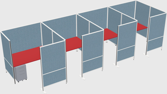 Flexible panel system with privacy