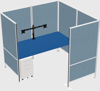 Flexible panel system with privacy
