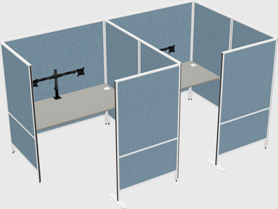 Flexible panel system with privacy