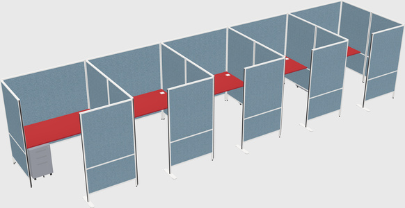 Flexible panel system with privacy