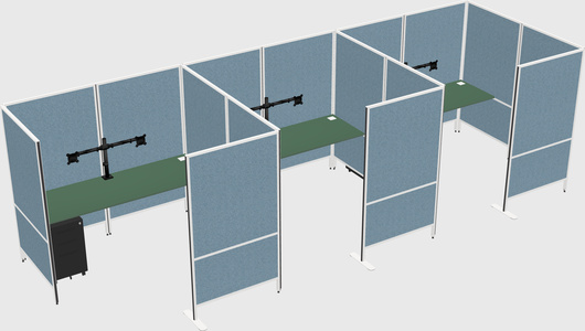 Flexible panel system with privacy
