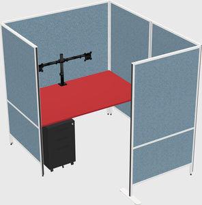 Flexible panel system with privacy