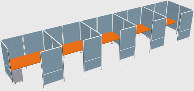 Flexible panel system with privacy