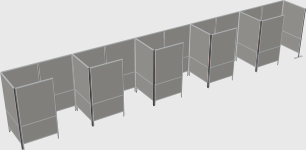 Small private panel system