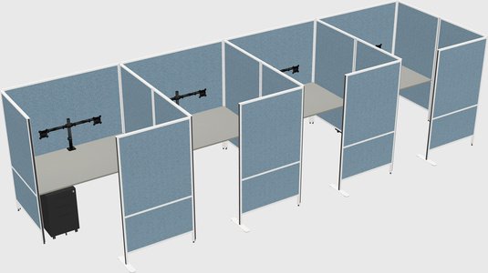 Flexible panel system with privacy