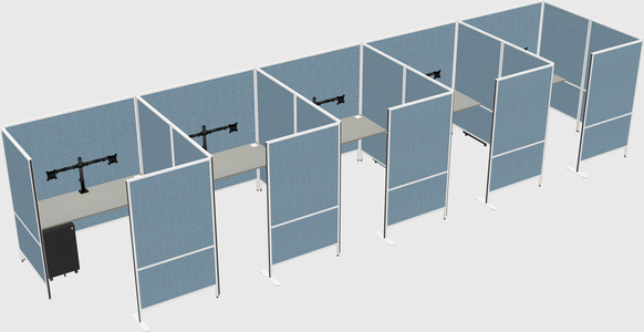 Flexible panel system with privacy