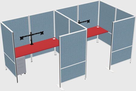 Flexible panel system with privacy