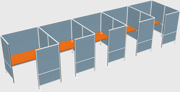 Flexible panel system with privacy