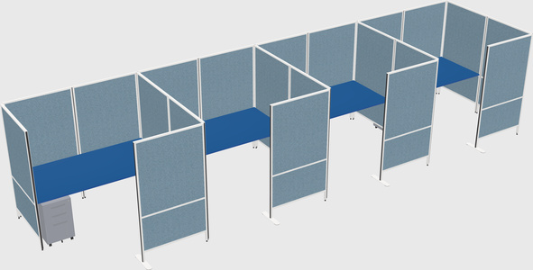 Flexible panel system with privacy