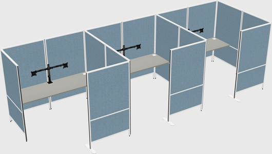 Flexible panel system with privacy