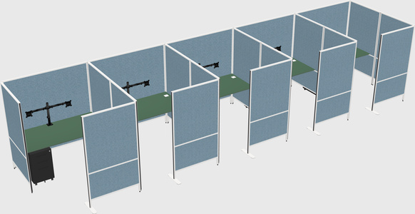 Flexible panel system with privacy