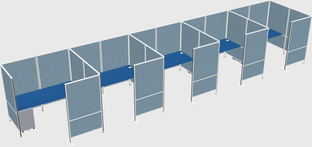 Flexible panel system with privacy