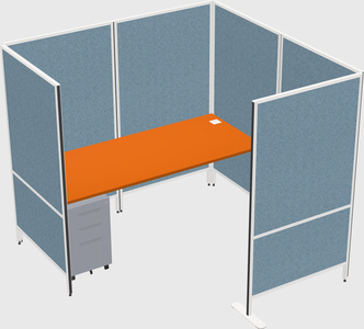 Flexible panel system with privacy