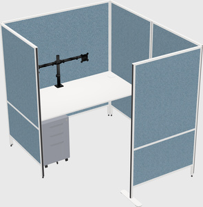 Flexible panel system with privacy