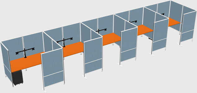 Flexible panel system with privacy