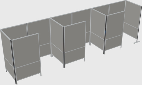 Small private panel system