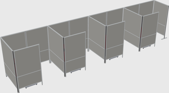 Small private panel system