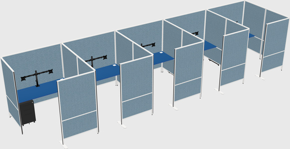 Flexible panel system with privacy