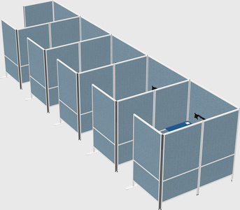 Flexible panel system with privacy