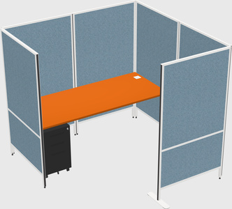 Flexible panel system with privacy